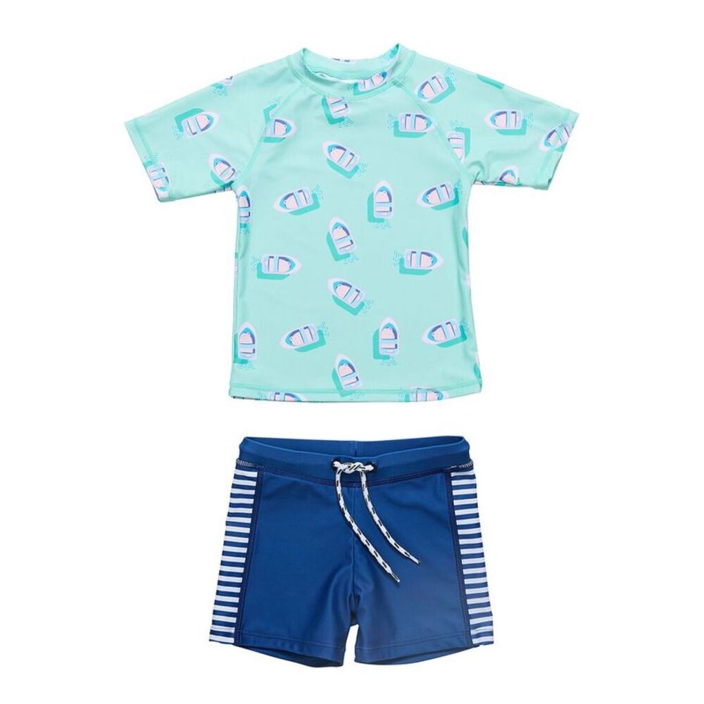 Snapper Rock Boys  Float Your Boat Baby Swim Set, Blue